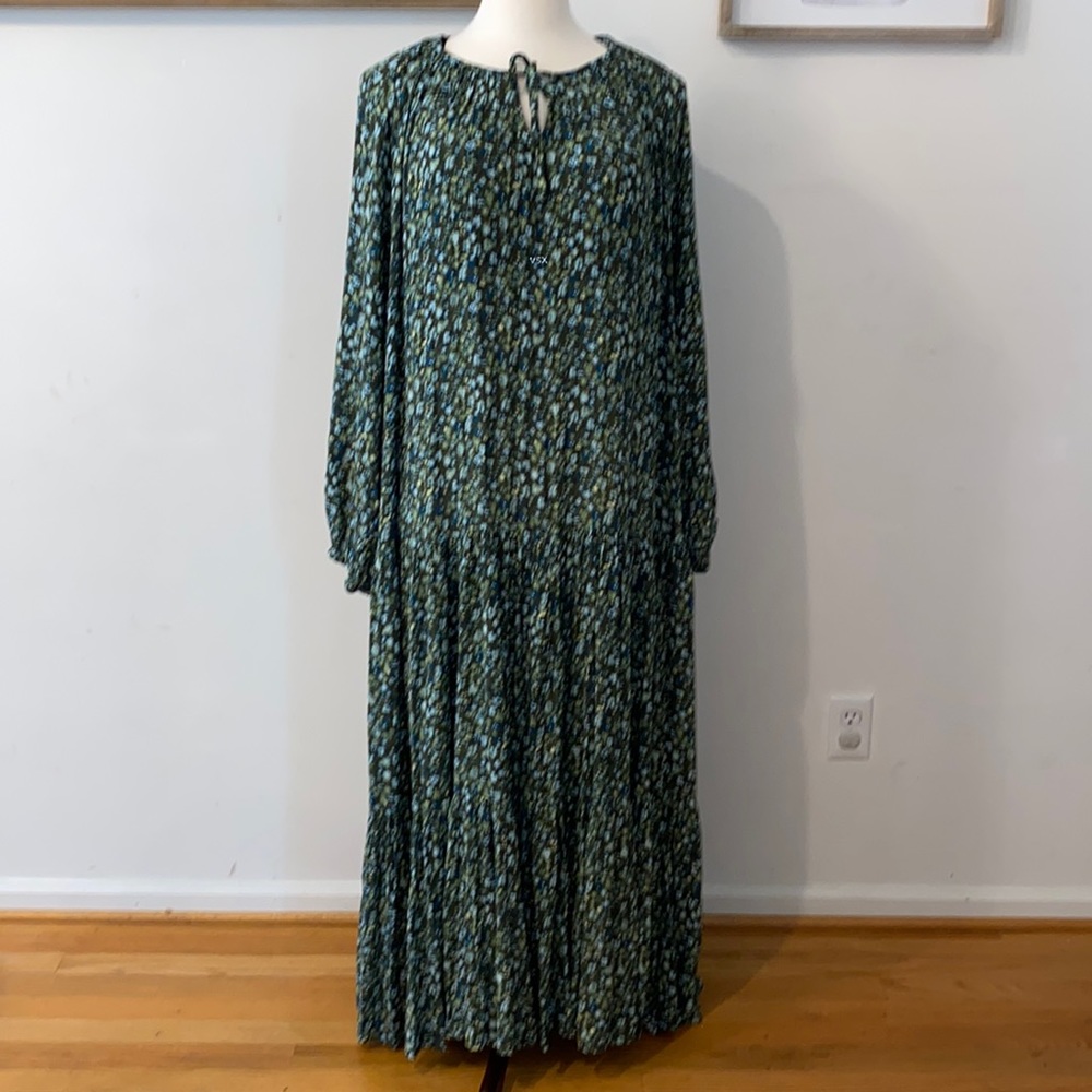 Sonoma women’s Green Floral Maxi Dress Size 3X NWT $72